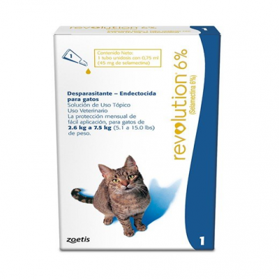 Antipulgas Para Gato Revolution De 2.6-7.5 Kg