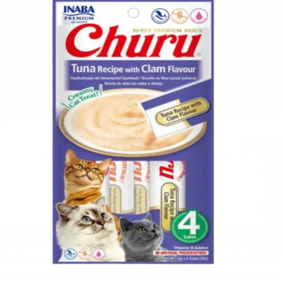 Snack Para Gato Churu Tuna with Clam Flavor