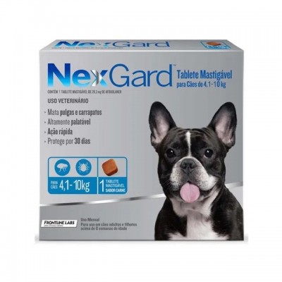 Antipulgas Para Perros Nexgard de 4.1-10 Kg