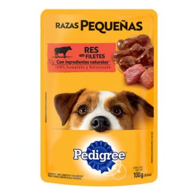  Comida Húmeda Para Perro Pedigree Adulto Razas Pequeñas Carne