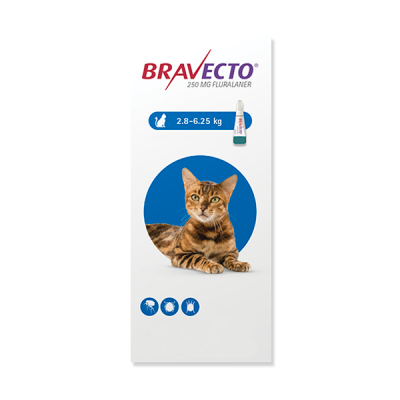 Antipulgas Para Gato Bravecto De 2.8-6.25Kg